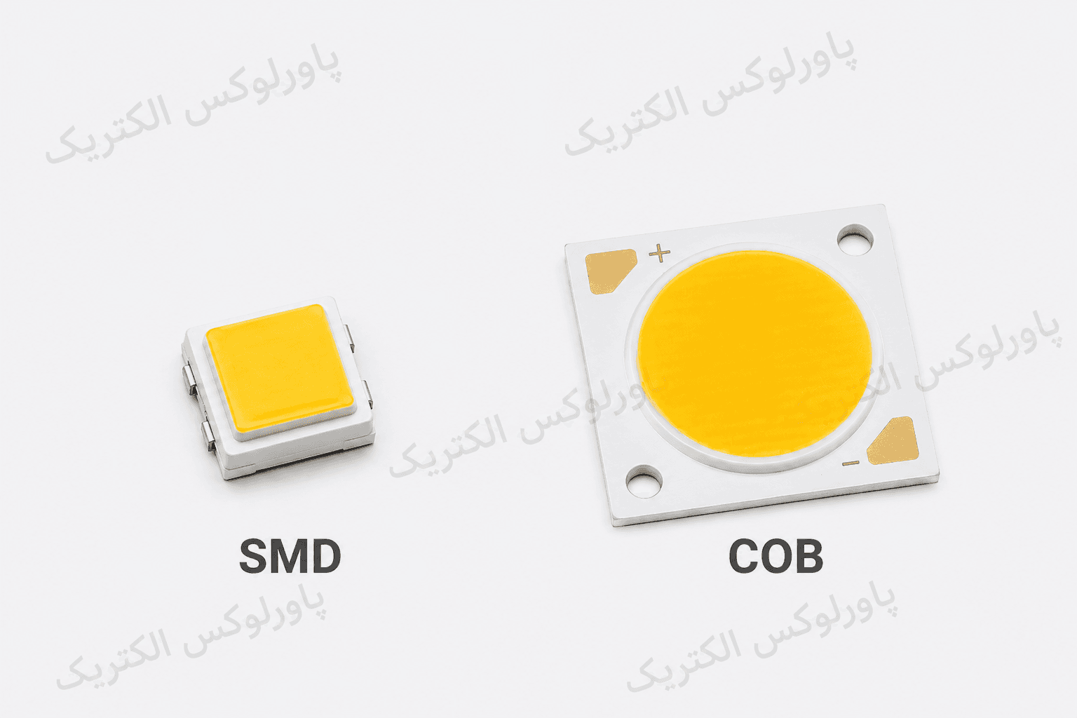تفاوت SMD و COB چیست؟ راهنمای کامل انتخاب بهترین فناوری LED