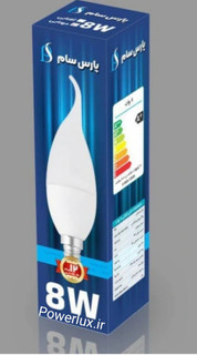 لامپ اشکی ۸وات LED پارس-گارانتی ۱۲ ماه