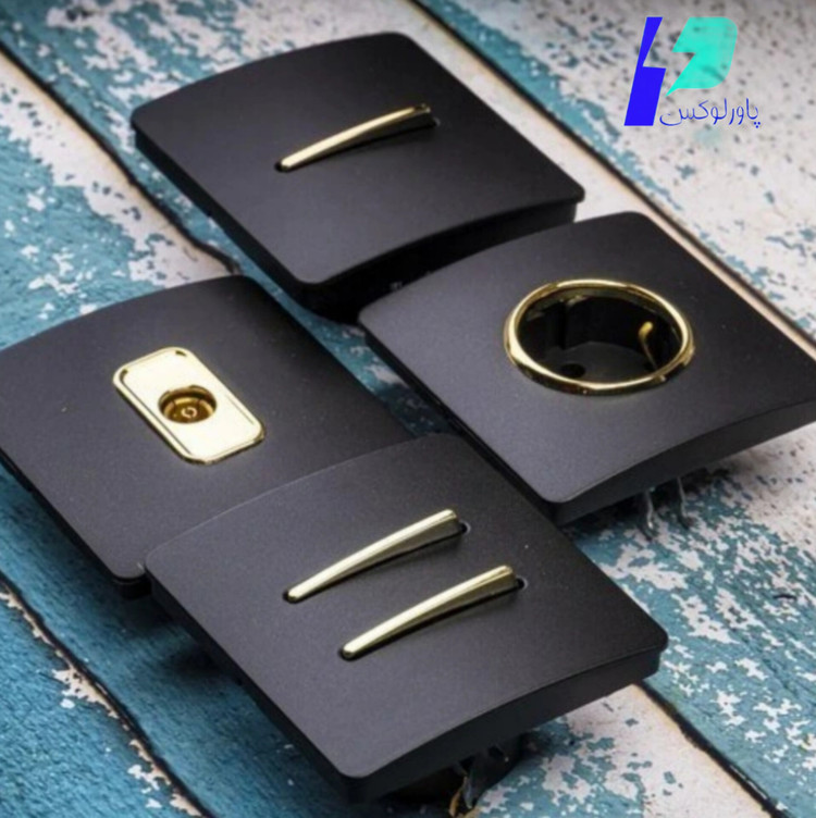 کلید و پریز آسیا الکتریک-مدل کریستال مشکی